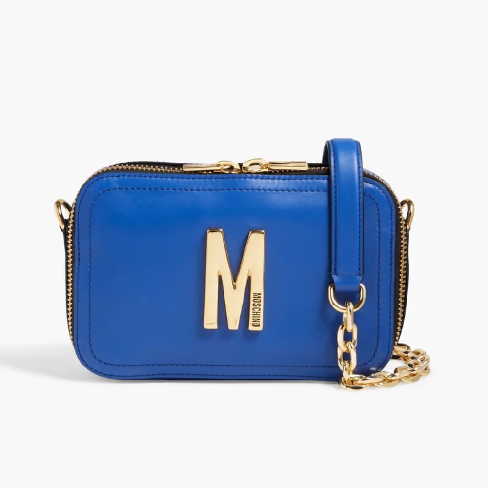 New MOSCHINO Smooth-leather Shoulder Bag